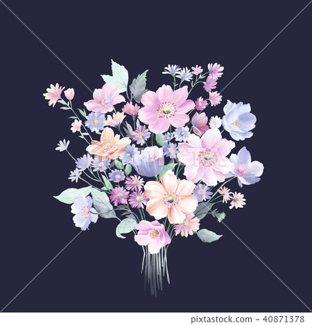 Watercolor rose collection Watercolor rose collection 40871378