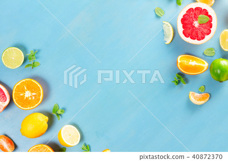 citrus pattern on blue citrus pattern on blue 40872370