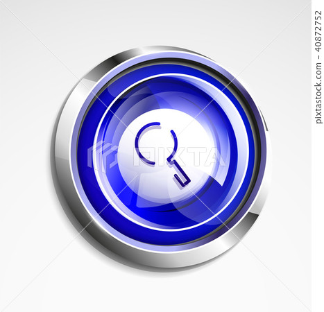Search magnifyier web button, magnify icon. Modern magnifying glass sign, web site design or mobile Search magnifyier web button, magnify icon. Modern magnifying glass sign, web site design or mobile 40872752