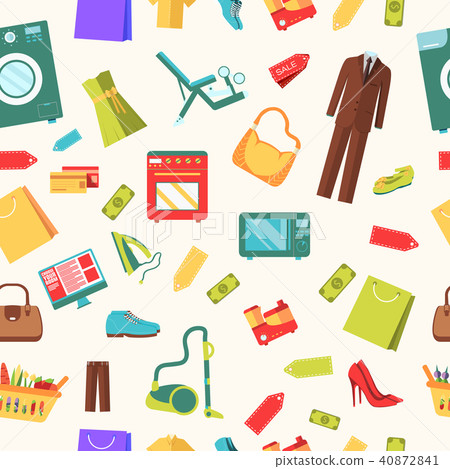 best shopping illustration concept. Template - Stock Illustration ...
