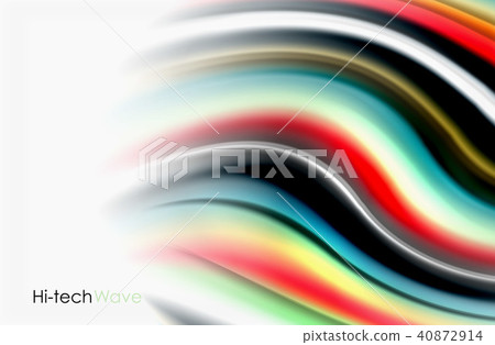 Rainbow color waves, vector blurred abstract background Rainbow color waves, vector blurred abstract background 40872914