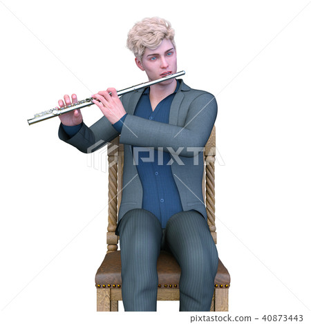 Flute player 40873443