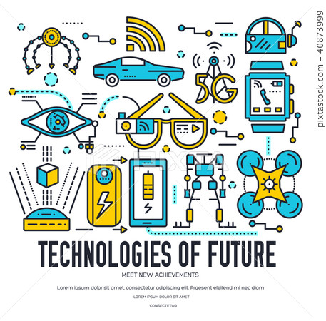 Technology icons set infographic vector concept Technology icons set infographic vector concept 40873999