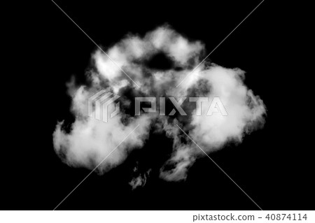 Cloud isolated on black background Cloud isolated on black background 40874114