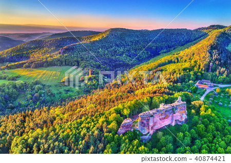 Fleckenstein Castle in the Northern Vosges Mountains - Bas-Rhin, France 40874421