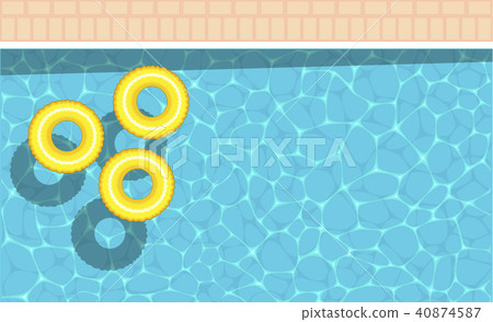 Summer pool party banner with space for text Summer pool party banner with space for text 40874587