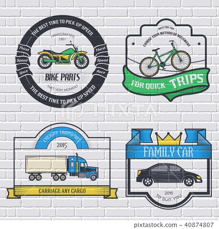 transports set retro label template of emblem transports set retro label template of emblem 40874807
