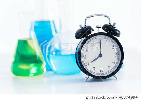 8 o'clock retro clock on Science Chemical medical 40874994