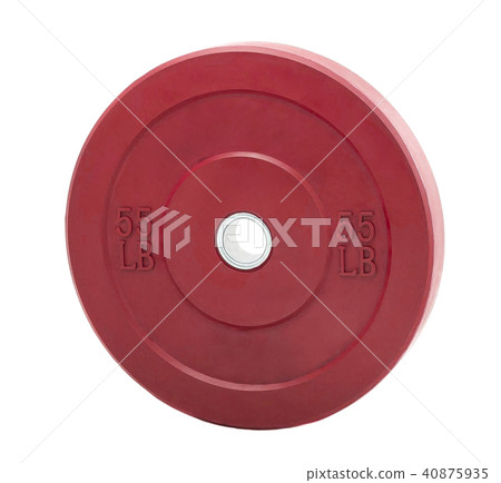 barbell isolated on white 40875935