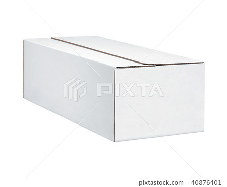 Closed cardboard isolated on white background Closed cardboard isolated on white background 40876401