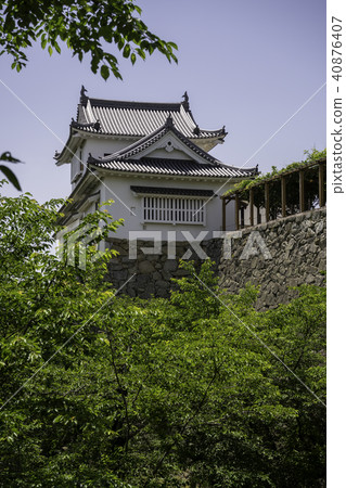 Tsuyama castle of fresh green Tsuyama castle of fresh green 40876407