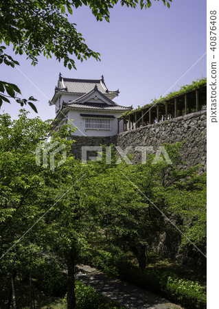 Tsuyama castle of fresh green Tsuyama castle of fresh green 40876408