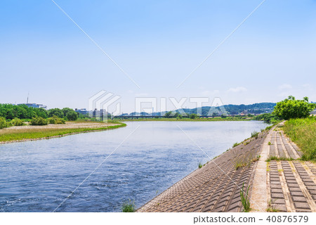 在Yotsuya橋附近的多摩川府中 在Yotsuya橋附近的多摩川府中 40876579
