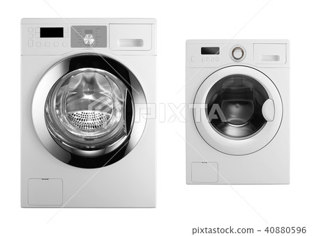 Washing machines isolated on white background Washing machines isolated on white background 40880596