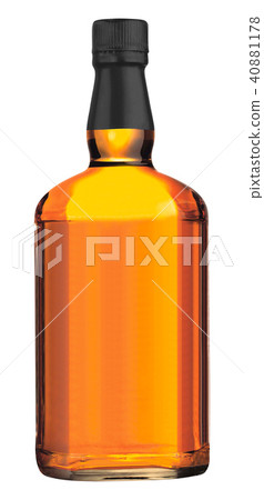 wisky bottle on white background 40881178