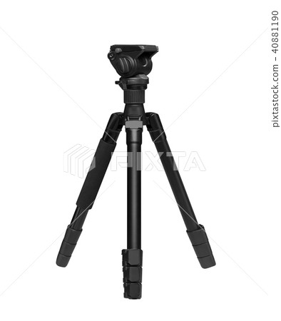 Photo tripod isolated on white background 40881190