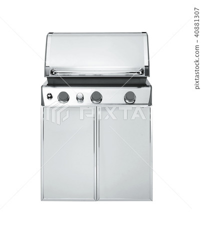 professional gas stove at restaurant 40881307