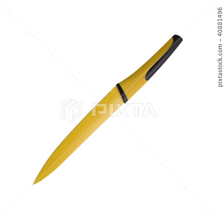 orange ceramic knife isolated on white 40881496