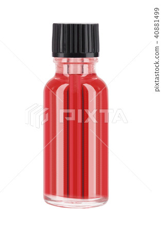 red bottle in white background 40881499