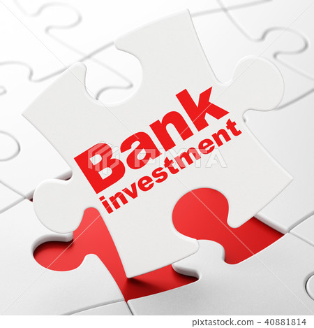 Money concept: Bank Investment on puzzle background 40881814