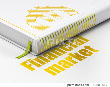 Money concept: book Euro, Financial Market on white background Money concept: book Euro, Financial Market on white background 40881817