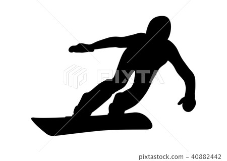 athlete snowboarder downhill 40882442