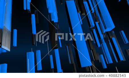 Blue and black background with falling tubes Blue and black background with falling tubes 40882543
