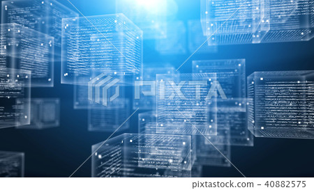 Digital Program Cubes in Cyberspace - Stock Illustration [40882575] - PIXTA
