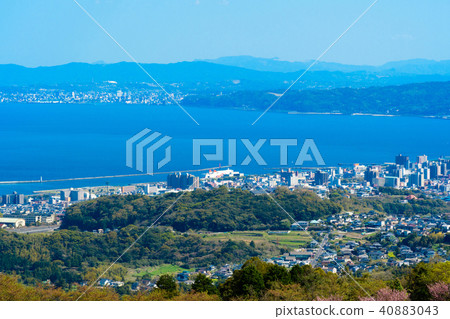 View from Beppu Bay service area 40883043