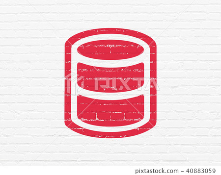 Programming concept: Database on wall background Programming concept: Database on wall background 40883059