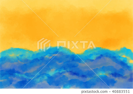 例證背景波浪海天空 例證背景波浪海天空 40883551