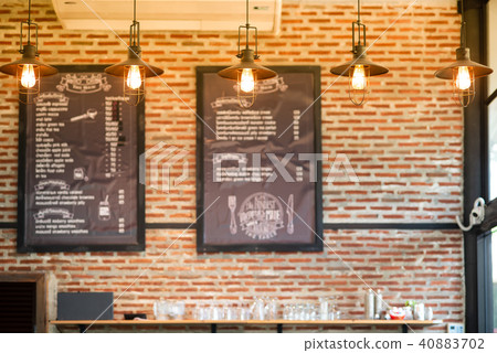lamp in coffee shop lamp in coffee shop 40883702