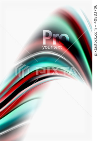 Rainbow color waves, vector blurred abstract background Rainbow color waves, vector blurred abstract background 40883706