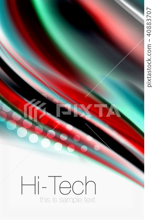 Rainbow color waves, vector blurred abstract background Rainbow color waves, vector blurred abstract background 40883707