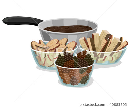 Mud Kitchen Pie Ingredients Illustration 40883803