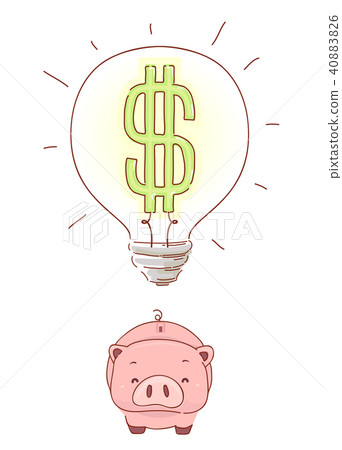 Piggy Bank Savings Ideas Illustration - Stock Illustration [40883826 ...