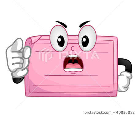Mascot Pink Slip Dismissal Notice Illustration Mascot Pink Slip Dismissal Notice Illustration 40883852