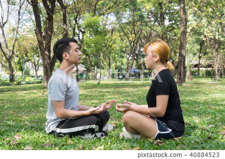 Yoga Sport and Healthy lifestyle concept. Yoga Sport and Healthy lifestyle concept. 40884523