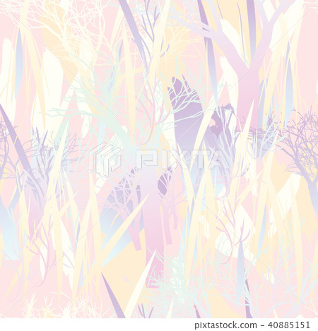 Military camouflage texture with trees, branches, grass and watercolor stains Military camouflage texture with trees, branches, grass and watercolor stains 40885151