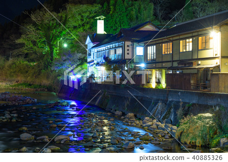 長湯溫泉夜景[大分縣竹田市] 40885326