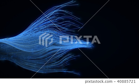 fiber optic cables. 3d illustration 40885721