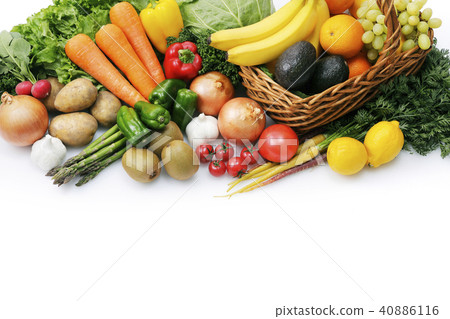 A collection of vegetables and fruits 40886116