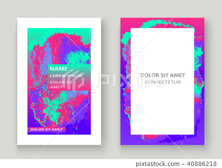 Neon cover design. Fluid holographic gradient Neon cover design. Fluid holographic gradient 40886218