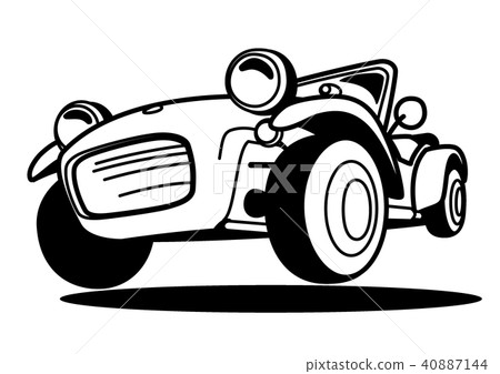輕量級跑車著色圖片風車例證 輕量級跑車著色圖片風車例證 40887144