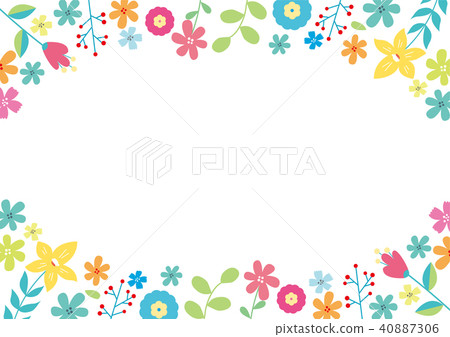 Flower Frame Stock Illustration