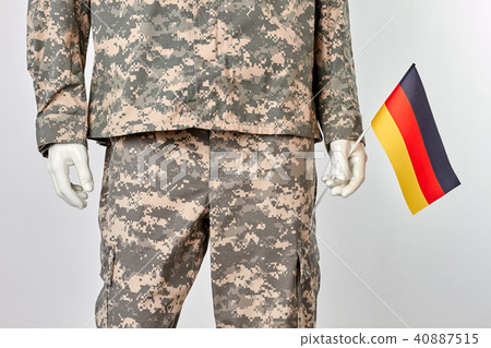 Patriotic german soldier concept. 40887515