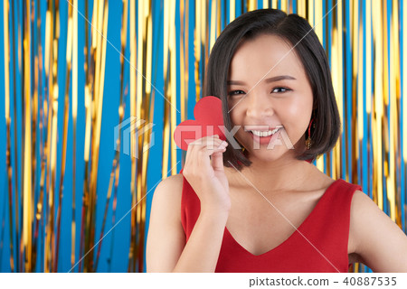 Lovely girl on Valentines day Lovely girl on Valentines day 40887535