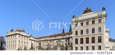 View of the building of the President,Prague 40887824