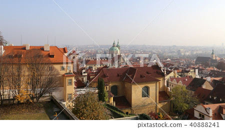 Cityscape of Prague from above, Czech Republic 40888241