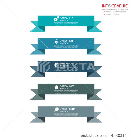 Vector abstract element infographics. 40888343